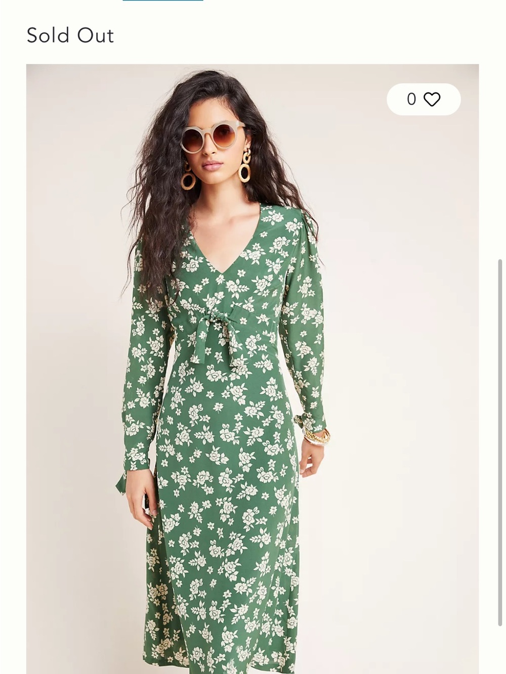 Anthropologie Kachel Saiorse Floral Midi Dress